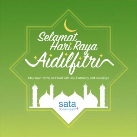 SATA CommHealth Hari Raya greeting
